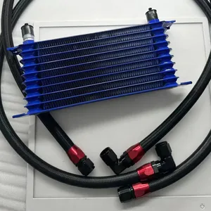 oil cooler radiator with SS nylon hose