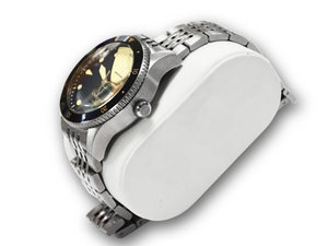 Montre-<span class=keywords><strong>bracelet</strong></span> à cadran mécanique automatique lumineux personnalisée pour hommes caractéristique de plongée <span class=keywords><strong>bracelet</strong></span> en cuir et élastique en acier inoxydable - Product Image 2