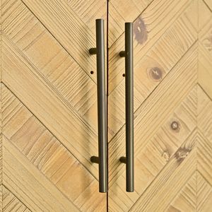 INNOVA Rustic Vintage Wooden Storage <b>Cabinet</b> Farmhouse Kitchen Sideboard Metal Legs Accent for <b>Living</b> <b>Room</b> Hotel Apartment - Product Image 6