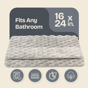Alfombra de Baño de Microfibra y Franela de 40*60 cm, Absorbente, Antideslizante, con Reverso Antideslizante, para Uso Doméstico - Product Image 3