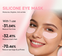 Patch pour les yeux réutilisable en silicone de qualité alimentaire OEM personnalisé 100% élimine les cernes