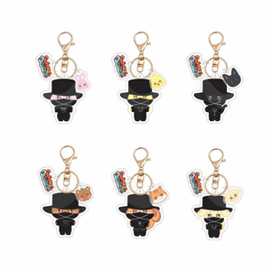 Ready Stock Cartoon Character Acrylic <b>Keychain</b> with UV Printing Fashionable Souvenir Pendant Accessories Made Wholesale - Product Image 1