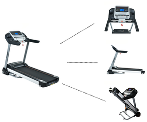 Lijiujia đa chức năng Heart Rate Monitor Máy chạy bộ siêu sốc giảm chức năng trong nhà AUX chạy máy - Product Image 6