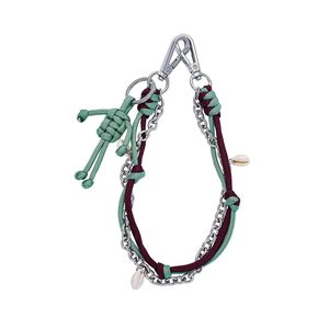 Pendentif robot à double anneau tressé à la main avec chaîne pour <span class=keywords><strong>sac</strong></span>, breloque de <span class=keywords><strong>sac</strong></span> colorée tressée, breloque porte-clés Pop Strings - Product Image 5