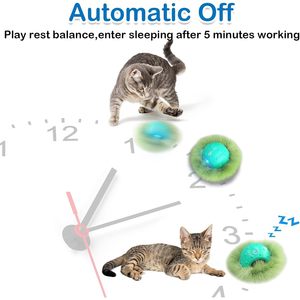Jouet interactif pour chat Waaiio, balle mobile automatique dans une pochette, stimulation sonore, jeu de cache-cache, exercice pour chats d'intérieur - Product Image 5