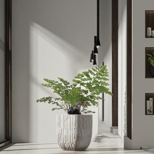 Ventes en gros de jardinières en fibre-ciment écologiques pour l'intérieur et l'extérieur, motif carré, design de jardin à domicile, grand pot pour orchidées, centre commercial - Product Image 5