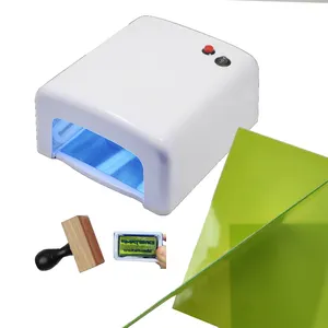 Haute qualité 36W lampe UV exposer polymère timbre faisant la Machine exposition liquide photopolymère résine Gel caoutchouc timbre Machines
