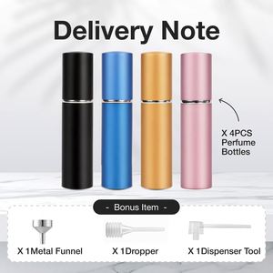 Custom Luxury Aluminum Colorful <b>5ml</b> Travel Refillable Essential Oil Cologne Atomizer Decant <b>Bottle</b> <b>Perfume</b> Packaging with Logo - Product Image 3
