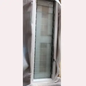 Hand-Crank Tilt-adjusted Glazed Window Vent Bathroom Aluminum Glass Ventilation Shutters