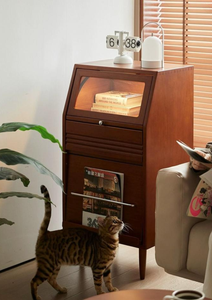 Armoire de rangement <span class=keywords><strong>MUU</strong></span> moderne en bois massif et verre, grande capacité, écologique, durable, gain de place, pour salon, chambre, hôtel - Product Image 6