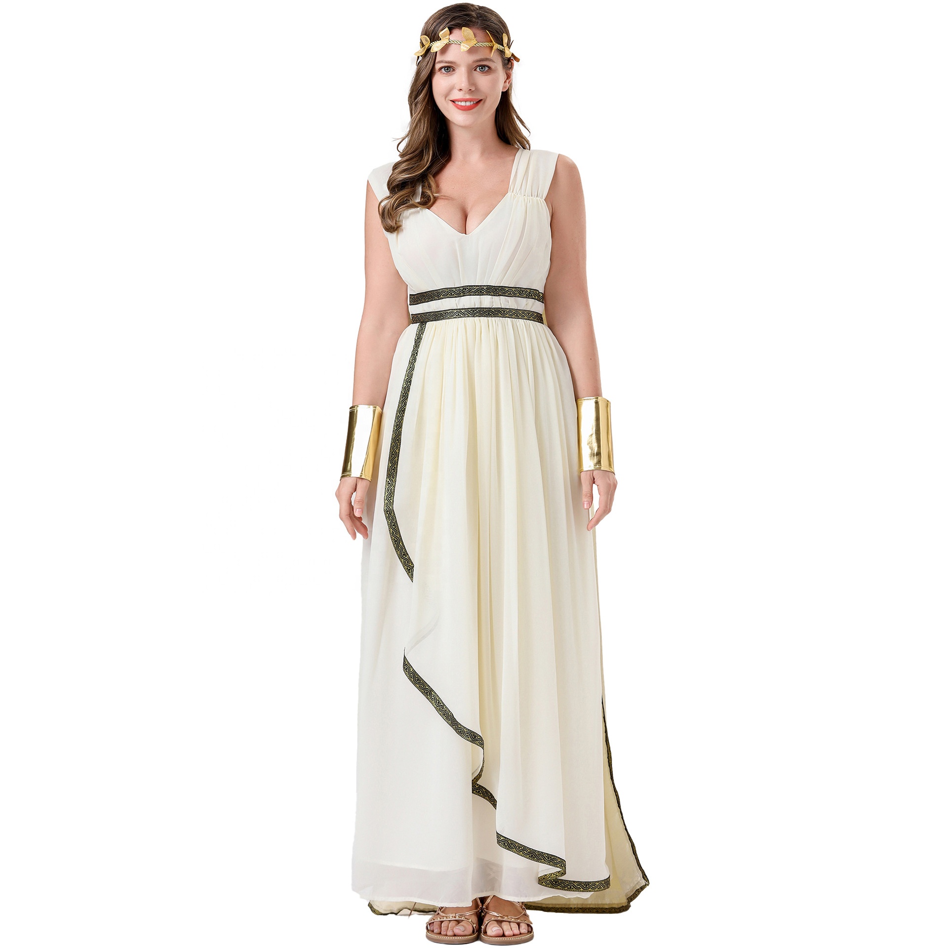 On Sale Plus Size Greek Goddess Dress Open Back, Cotton Linen | Alibaba.com