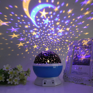 Newish rotante Star Nursery Moon proiettore bambini bambini camera da letto proiettore stellato lampada bambini camera da letto <span class=keywords><strong>notte</strong></span> - Product Image 2
