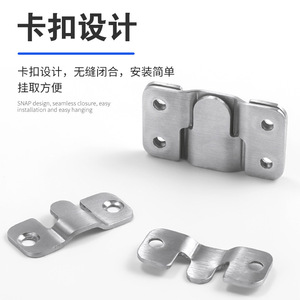 Stainless Steel Wall <b>Clip</b> Mountain Shape Invisible Picture Frame Hanger Home Decor Minimalist Design - Product Image 2