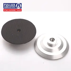 Fullux Stone Abrasive Tool Diamond Polishing Pads Backing Plate 4 Inch Holder Backer Pad For Angle Grinder