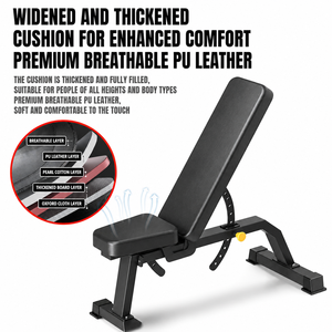 Multi Functional Fitness <b>Dumbbell</b> Stool Adjustment Workout Bench Incline Decline Flat Fitness Bench for Home and Commercial Gym - Product Image 3