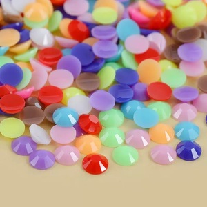 Pegamento de resina de gelatina de base plana de 2mm-6mm, color macarrón opaco NUEVO, con diamantes de imitación para bolsos, prendas de vestir, zapatos, vasos y manualidades DIY - Product Image 2