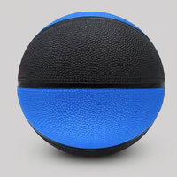 Ballons de basket en caoutchouc de haute qualité, durables, flexibles, taille 6, bleu et noir, avec logo personnalisé, pour entraînement en intérieur/extérieur, pour équipes – Vente chaude