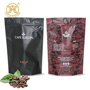 אריזה בולסה 250g 500g 1 llb מותאם אישית pouches לחסום את החלק התחתון של שקית קפה עם שסתום - Product Image 4