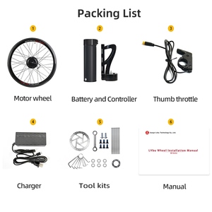 Kit de Bicicleta Eléctrica Asistida para Ciclismo Urbano, Certificado CE, Motor de Rueda Delantera de 250W, Límite de Velocidad de 25km/h, 26'', 700C, 28'', 29'' - Product Image 2