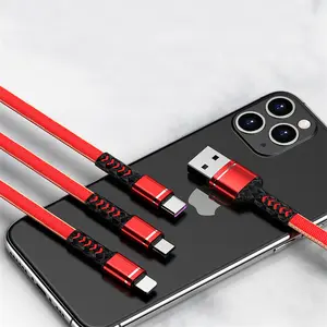 3 Trong 1 Thiết Kế Mới Cáp USB Micro Usb Ba Cáp Dữ Liệu Sáng Tạo Cáp Usb Cho Mp3/Mp4/Điện Thoại Di Động