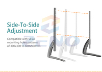 Soporte de TV Universal con Altura Ajustable, Base de Repuesto para TV, VESA Máx. 600x500mm, para TV LCD LED Inteligente de 36-75 Pulgadas