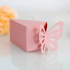 Boîtes à dragées papillon avec nœud pour mariage, cadeaux de chocolat, fournitures pour fête prénuptiale <span class=keywords><strong>et</strong></span> fiançailles, boîte à dragées suspendue - Product Image 1