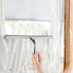 Thép không gỉ cửa sổ giống cây chổi với biểu tượng tùy chỉnh, Vàng/bạc/đen kim loại xử lý kính gạt nước cho xe & phòng tắm làm sạch - Product Image 1