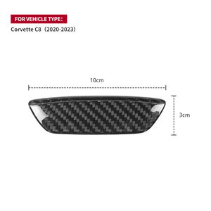 <span class=keywords><strong>Shasha</strong></span> fibre de carbone Console centrale haut-parleur bande de décoration inférieure accessoires intérieurs Protection pour Corvette C8 2020 2023 - Product Image 5