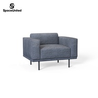 Canapé de bureau individuel de style moderne SpaceUnited, cadre en bois massif, meubles de Foshan, espace salon