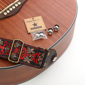 Correa acústica <span class=keywords><strong>para</strong></span> <span class=keywords><strong>guitarra</strong></span>, botones cromados, accesorios <span class=keywords><strong>para</strong></span> <span class=keywords><strong>guitarra</strong></span>, ukelele - Product Image 3