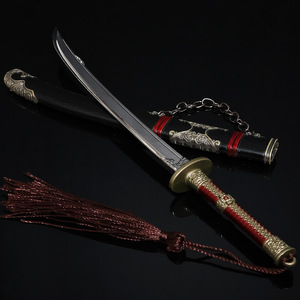 Épée de samouraï de 22 cm, accessoires de cosplay Wildling Blade, produits liés au cinéma et à la télévision, uniforme de garde brodé Flamme Rouge, cadeau pour garçon - Product Image 5