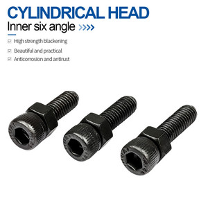 Metric 12.9 lớp đen M4 thép hình lục giác ổ cắm allen key Head cap vít bu lông Nuts Bộ dụng cụ - Product Image 4