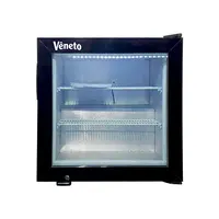 Meisda 55l refrigerador comercial porta de vidro mini sorvete exibição freezer com etl