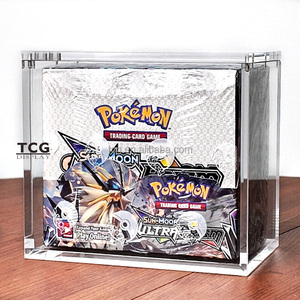 Boîte en acrylique scellée en usine pour TCG personnalisée avec 6 aimants puissants, couvercle en acrylique, 1999 Pokémon Base Set 1ère édition, Booster Box - Product Image 1