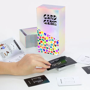 Vente <span class=keywords><strong>en</strong></span> gros d'usine personnalisée de cartes de <span class=keywords><strong>jeu</strong></span> holographiques laser de bonne qualité avec <span class=keywords><strong>questions</strong></span> de table imprimées sur papier d'échange - Product Image 1