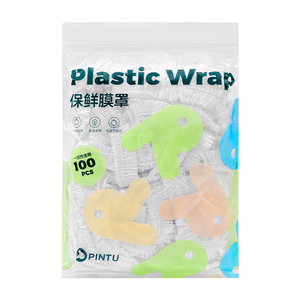 Food Storage Bags <b>Plastic</b> <b>Wraps</b> Disposable Round Clip On Transparent Food Grade For Picnic - Product Image 2