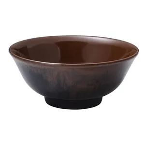 Factory Direct Melamine Hard Plastic Uodon Noodle Bowl Asian Chinese Large Soup Serving Bowl