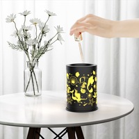 Chauffe-cire électrique sans flamme en métal, motif silhouette de sirène, pour décoration d'intérieur et ambiance, chauffe-tarte électrique