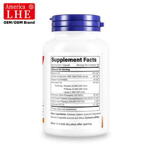 Suplemento de Enzimas de Marca Privada Shecome, 180 Cápsulas, Favorece una Digestión Saludable para Adultos, Cápsulas de Enzimas Dietéticas - Product Image 3