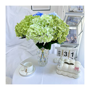 Decoraciones DE BODA artificiales 5 cabezas de flores de hortensia 3D de tacto <span class=keywords><strong>real</strong></span> - Product Image 4
