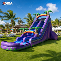 Toboggan aquatique gonflable personnalisé pour enfants, toboggan aquatique pour enfants pour terrain arrière