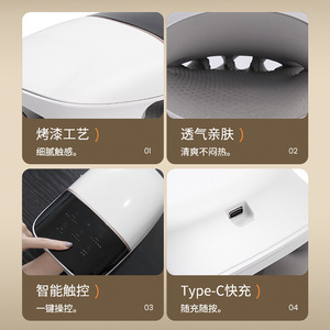 Hand Massager With Finger Massage Air Wave Pressure 2500MmAh Palm <b>Heating</b> For Relaxation Office Home Travel Use - Product Image 4