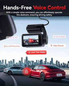 Cámara para Auto Redtiger F4 Pro 4K GPS con Sensor STARVIS 2, Tarjeta de 128GB, WiFi6 de 5.8GHz, Pantalla Táctil de 2.2 Pulgadas, Grabación Delantera y Trasera, Modo de Estacionamiento 24H, Control por Voz - Product Image 3