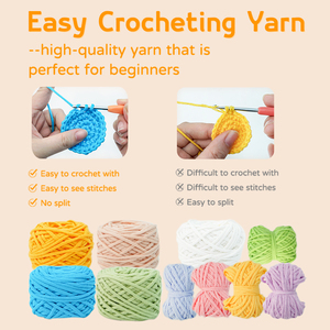 Costura Cupcake Toy Cake Petit Kit De Crochet Para <span class=keywords><strong>Principiantes</strong></span> Debutant Set Diy Crochet Kit con videos para <span class=keywords><strong>principiantes</strong></span> - Product Image 5