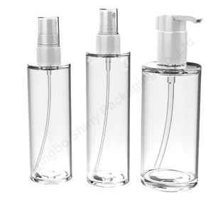 Phẳng Vai 100ml 120ml 200ml chăm sóc da mỹ phẩm Heavyweight dày tường chai rõ ràng Pet dày tường Jar - Product Image 1