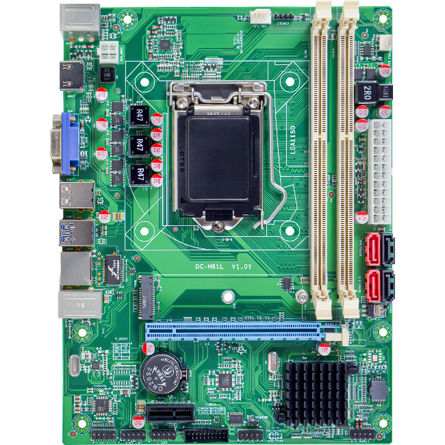 Intel H81 Motherboard 2 DDR3 LGA 1150 CPU Mini ATX Windows 7 OS H81L Motherboard Support I3 I5 I7 4/5th-Generation for Desktop