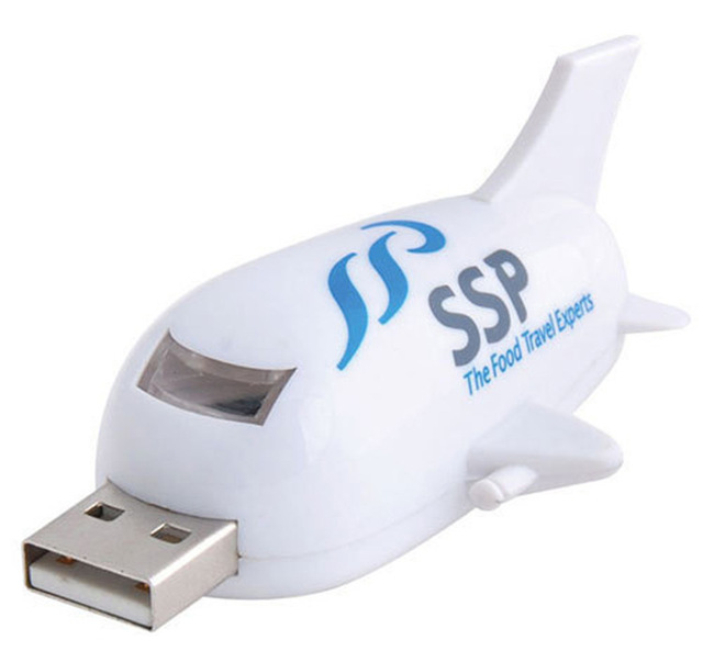 Novel Design Plastic Airplane Shape Usb Flash Drive,plastic Aircraft Usb Pen Drive,aeroplane Usb Memory Sticks