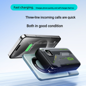 <span class=keywords><strong>DOM</strong></span>/OEM Nouvelle batterie Li-polymère avec prise secteur AC, 20000mAh, affichage numérique LED, charge rapide 22.5W, batterie externe avec 3 câbles - Product Image 6