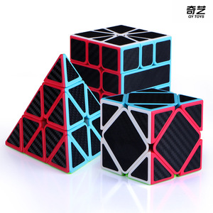 Qiyi Cube Magique en Fibre de Carbone 2x2 3x3 4x4 5x5 Pyramide Puzzle Lisse Jouet Stimulant pour l'Esprit Enfants 8-13 Ans Unisexe - Product Image 4