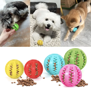 Jouet à mâcher en caoutchouc souple et durable en silicone et nourriture pour le nettoyage des dents pour chiens Balle Pour Chien - Product Image 2